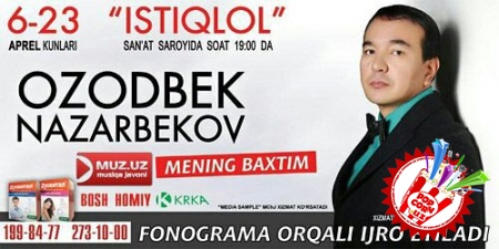 Озодбек Назарбеков концерт учун янги қўшиқлар тайёрламоқда
