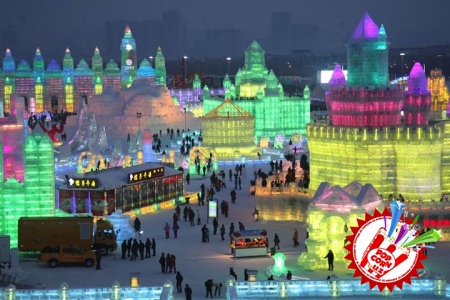 Қор ва муздан яратилган санъат асарлари кўзни қувнатади