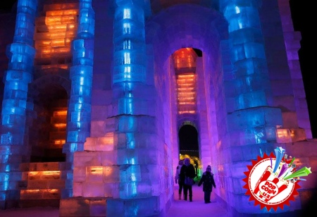 Қор ва муздан яратилган санъат асарлари кўзни қувнатади