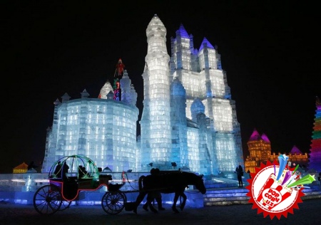 Қор ва муздан яратилган санъат асарлари кўзни қувнатади