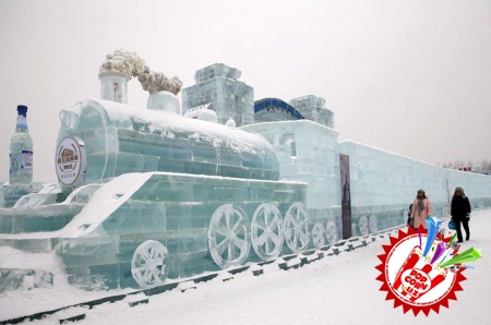 Қор ва муздан яратилган санъат асарлари кўзни қувнатади