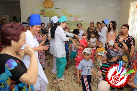 Руспублика онкология илмий марказининг болалар бўлимида “1 июнь -  Бутунжаҳон болаларни ҳимоя қилиш куни”га бағишланган хайрия тадбири 