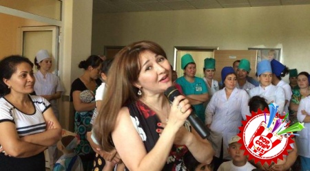 Руспублика онкология илмий марказининг болалар бўлимида “1 июнь -  Бутунжаҳон болаларни ҳимоя қилиш куни”га бағишланган хайрия тадбири 