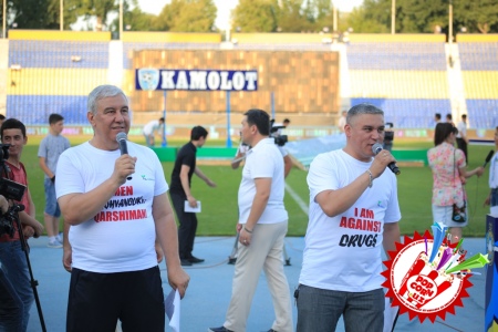 «Биз гиёҳвандликка қаршимиз» шиори остида ўтказилган футбол шоудан батафсил!