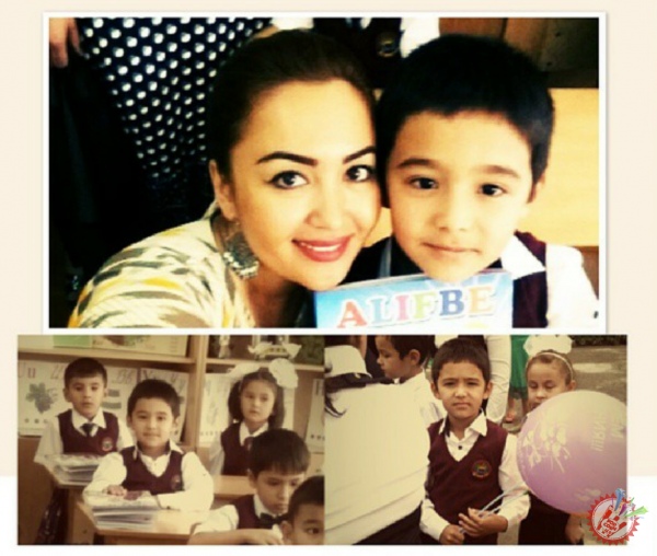 Фарзандини мактабга кузатган машҳурлар