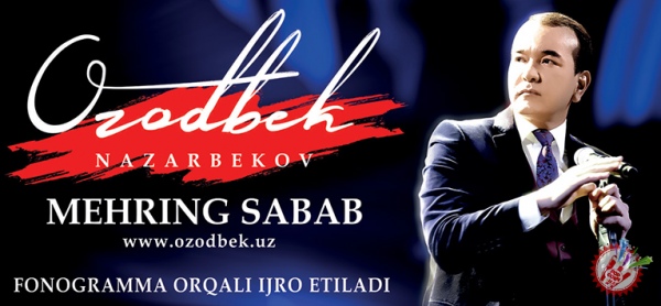 Озодбек Назарбековнинг концерт дастури кунлари маълум бўлди