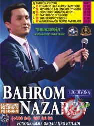 Баҳром Назаровнинг вилоятлар бўйлаб гастрол сафарига старт берилди