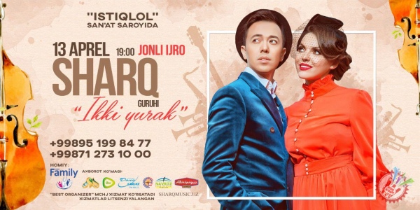 Шарқ гуруҳидан илк яккахон концерт!