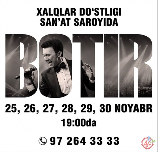 Ботир Қодировнинг янги концерт дастури кунлари маълум қилинди