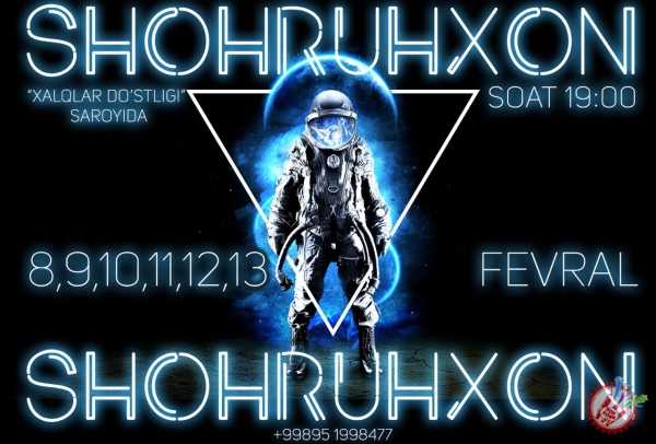 Шоҳруҳхоннинг концерти кунлари маълум қилинди