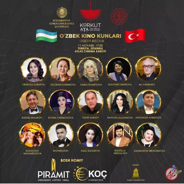 Ўзбекистонлик киноижодкорлар Туркиядаги кинофестивалда иштирок этади