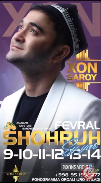 Shohruhhon - 2023 yil konsert banneri