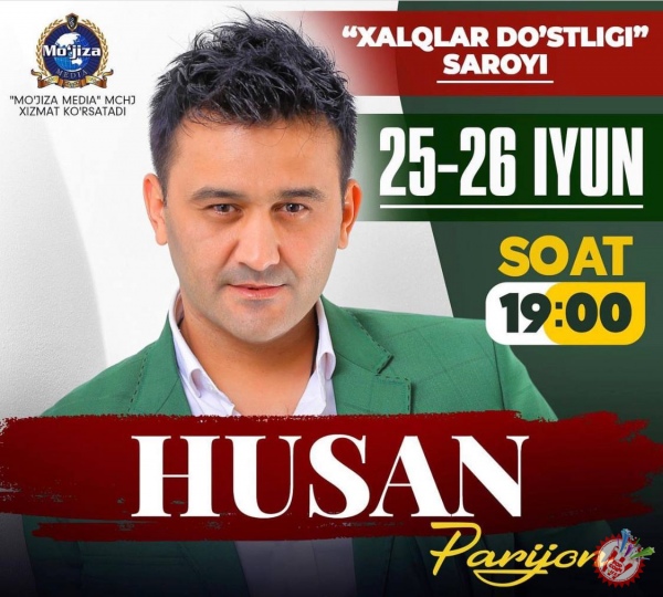 Husan ilk yakkaxon konsert dasturini taqdim qiladi